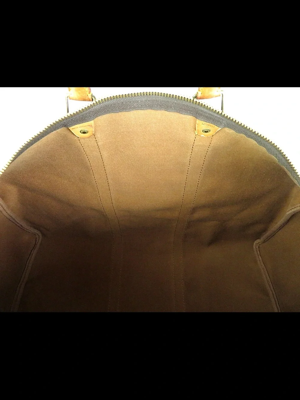 Louis Vuitton Brown Monogram Keepall Travel Duffle Bag